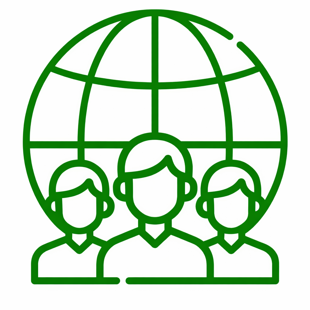 green unity around the globe